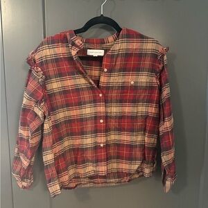 Something Navy Red Plaid Button-Up Shirt
